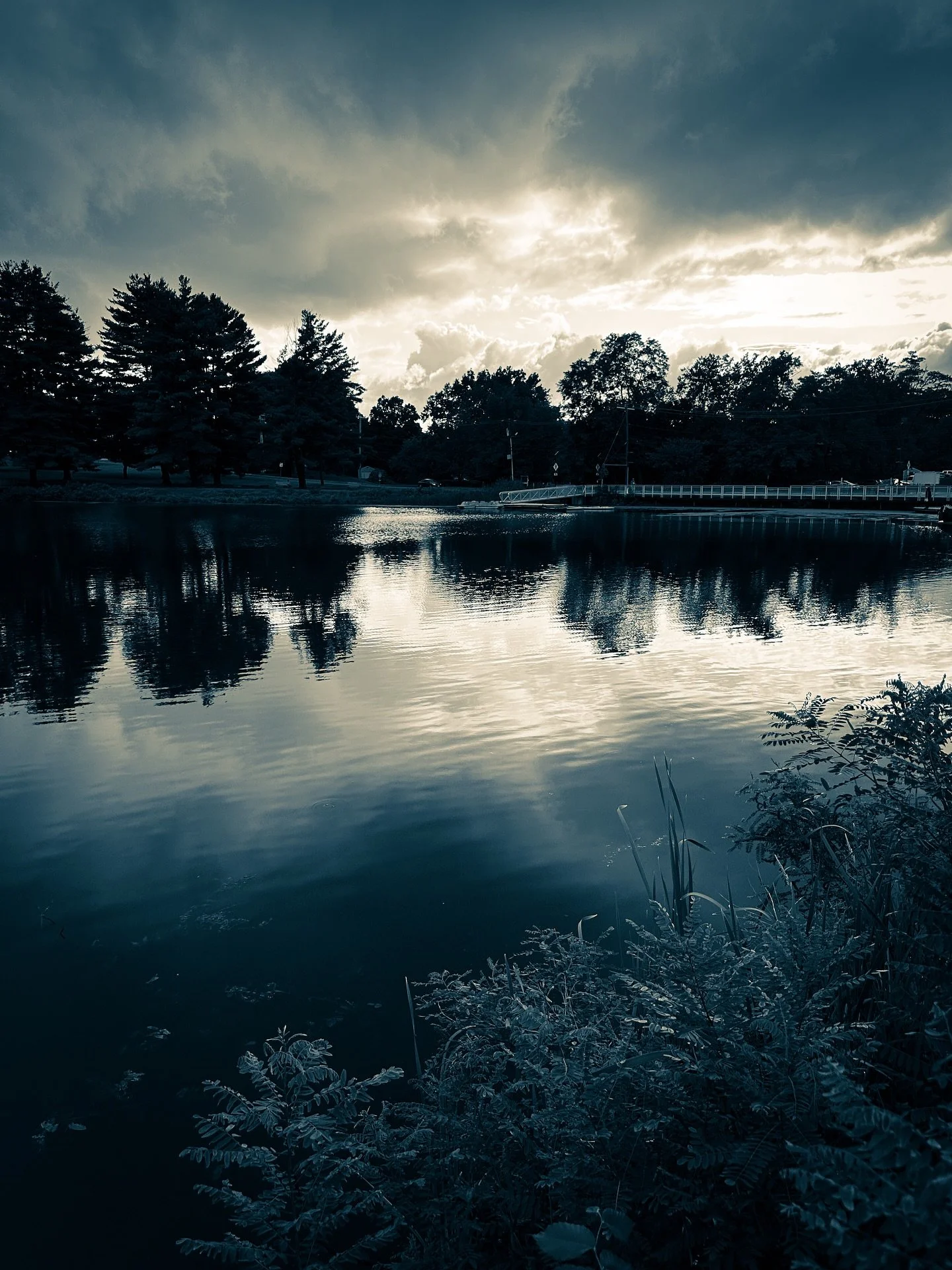 Flash floods &amp; rainy days #cloudy #rainy #landscape #river #sepia #cyan #moody #blackandwhite #blackandwhitephotography