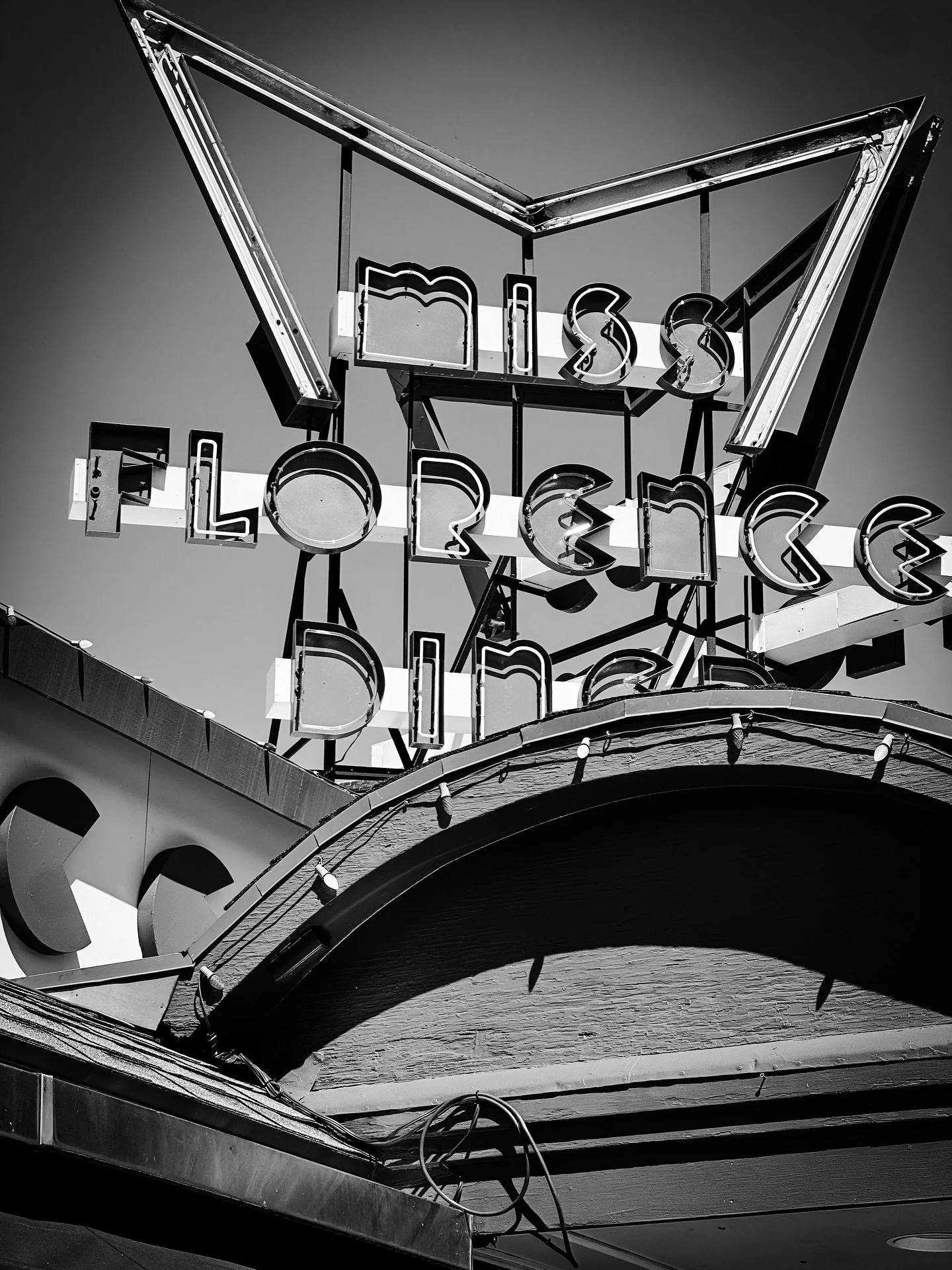 Florence, MA @missflorencediner @sip_413 #streetscene #streetphotography #cafe #diner #retro #vintage #blackandwhite #blackandwhitephotography