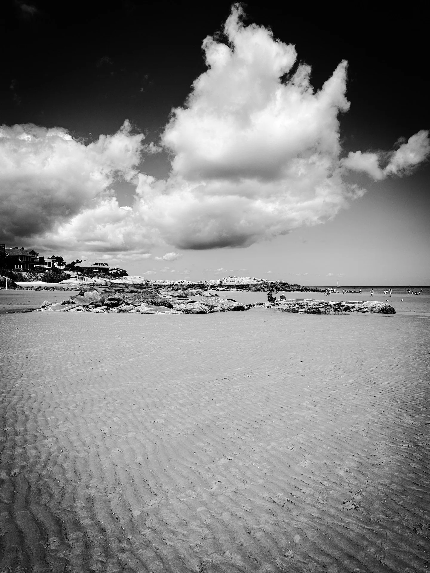 More beach/clouds #clouds #ocean #beach #blackandwhitephotography #blackandwhite #landscape #timeless