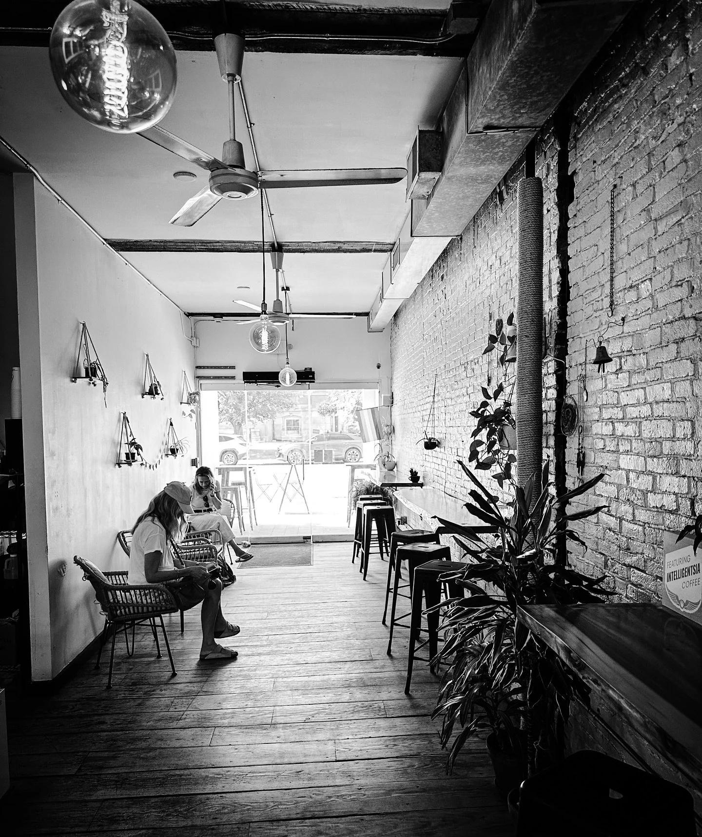 @cafebalagan morning coffee &amp; chai #cafe #cafes #cafevibes #cafelife #blackandwhitephotography #blackandwhite @northampton.live #architecture