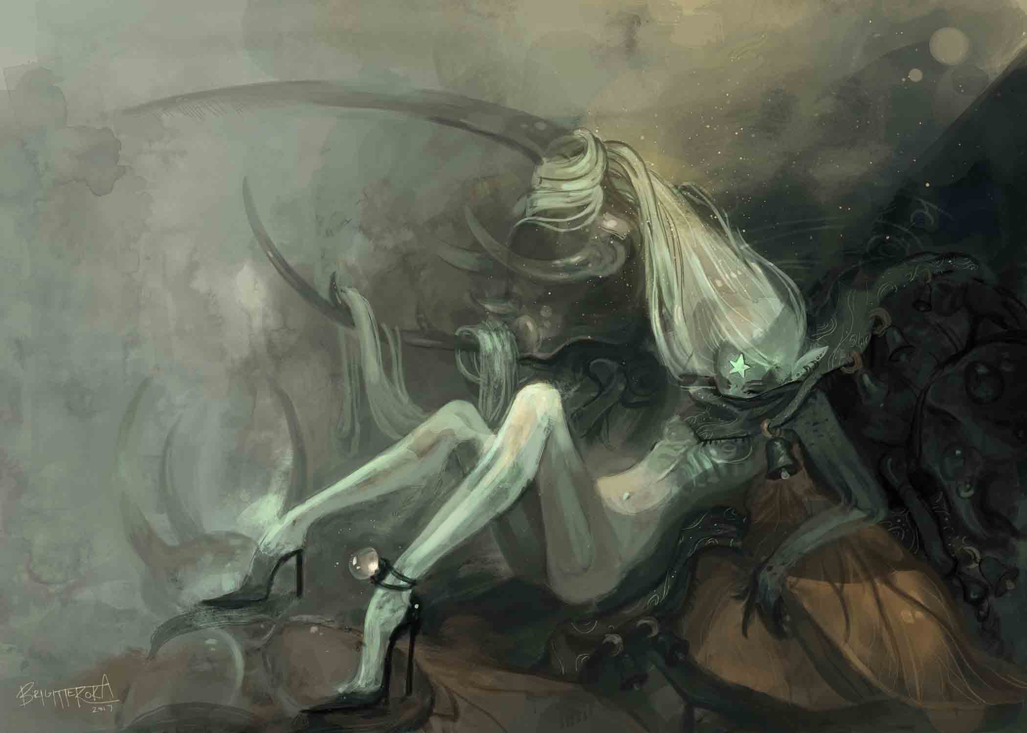 Tink | Illustration of Tinker Bell for Project Neverland exhibition at Center Stage Gallery | Digital | 2017