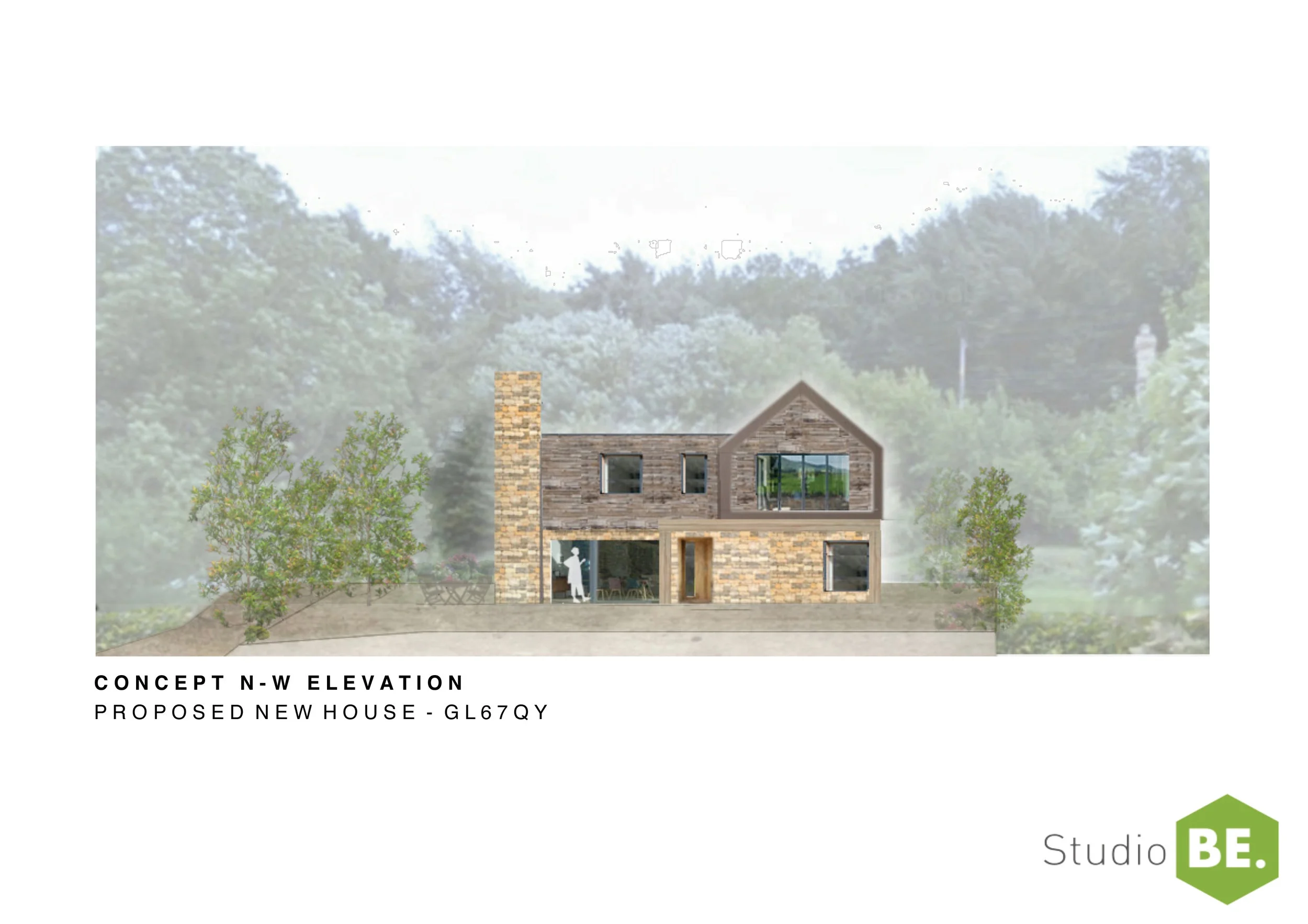The project is a healthy, low energy new build house near Stroud, Gloucestershire. The key objective is for that building provides a regenerative, non-toxic living environment to reduce the applicants on-going multiple chemical sensitivity (msc) condition.