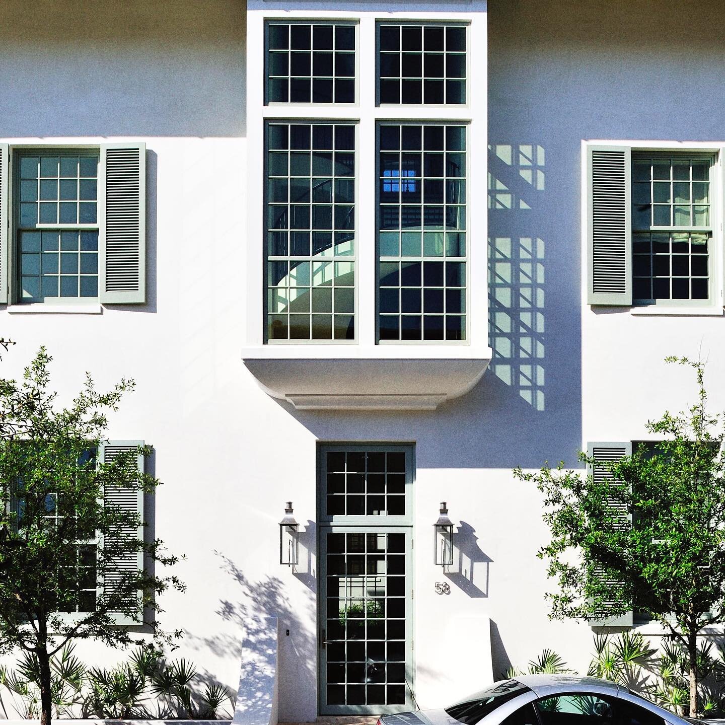 This shot is from an @icaasoutheast William Trammell Shutze award winning design of ours. Window not just a window...but a window as an element of transparent mass!&nbsp;Photo taken on location @rosemary_beachfl at 9:00am during the summer solstice..