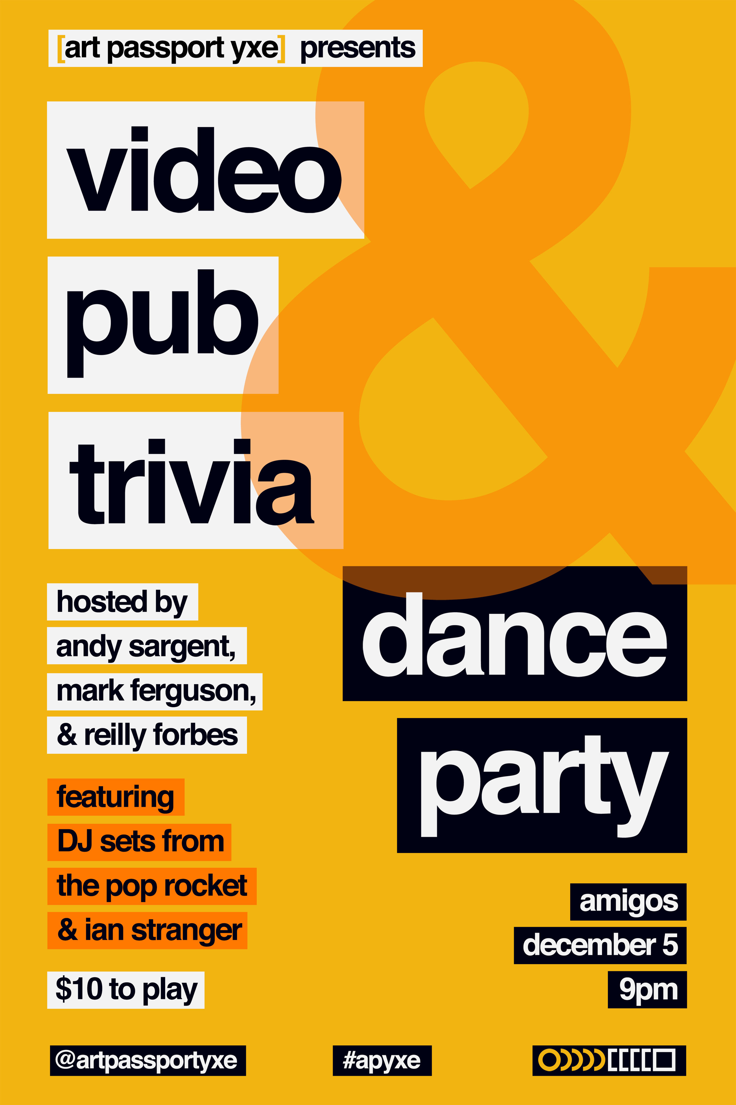  Video Pub Trivia fundraiser poster 