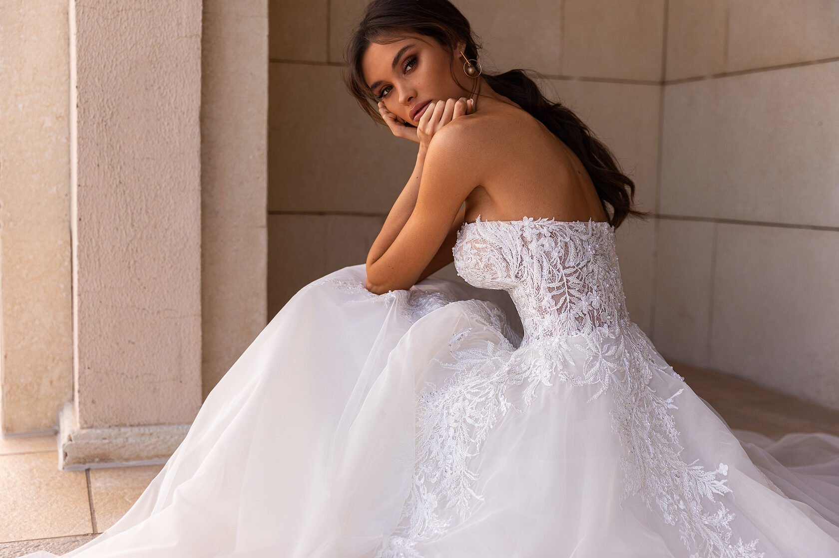 The 11 Best Deep V-Neck Wedding Dresses of 2023