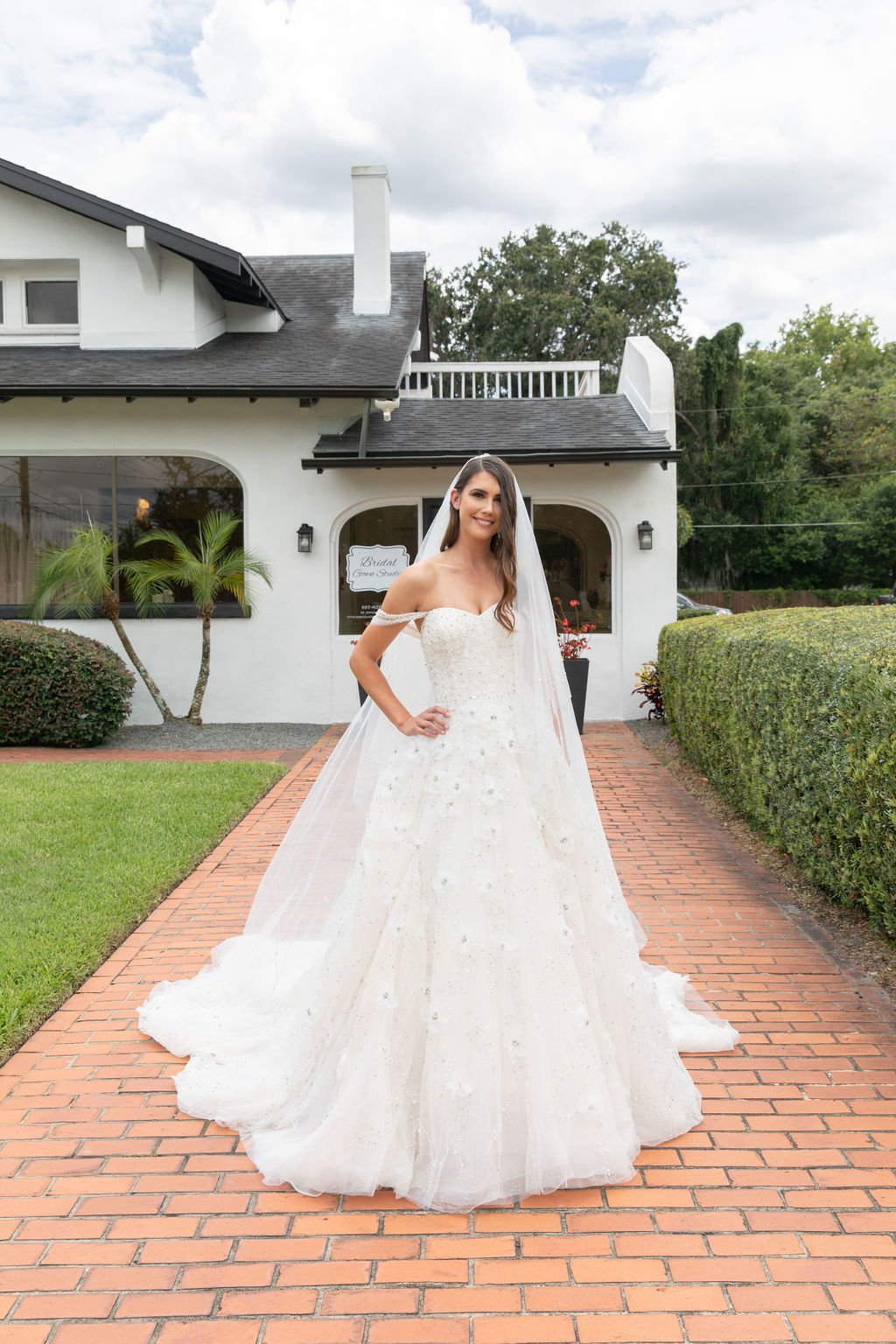 Custom Floral Wedding Veil