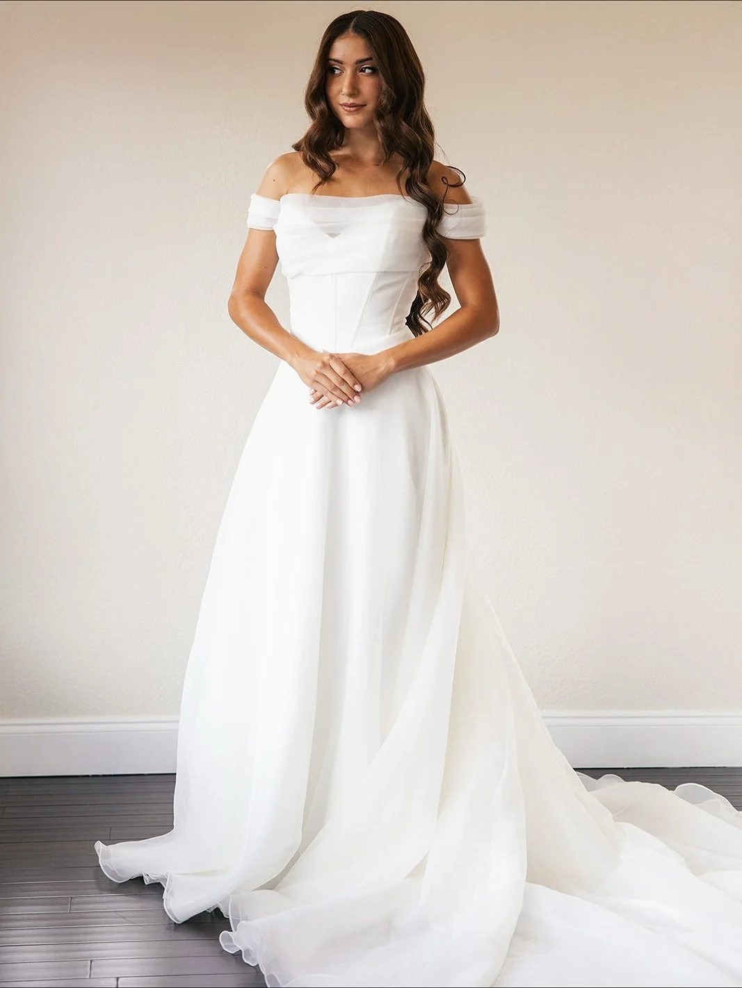 Meet the first gown from our 2026 Collection!! Designed in-house, made to be unforgettable. 🤍