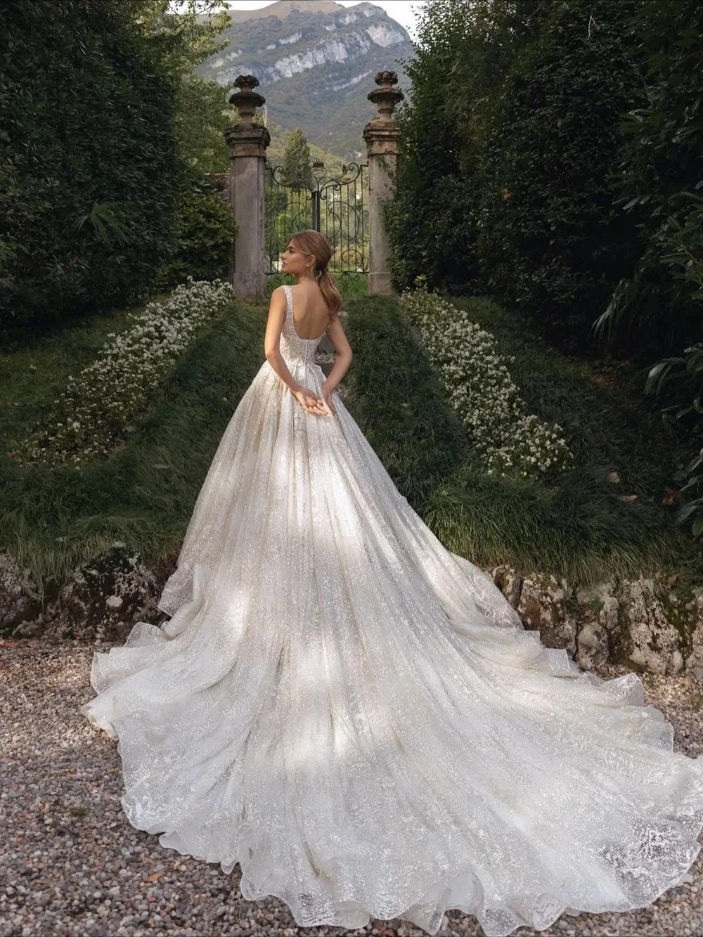 A luminous ball gown made for grand entrances and forever moments. ✨🤍