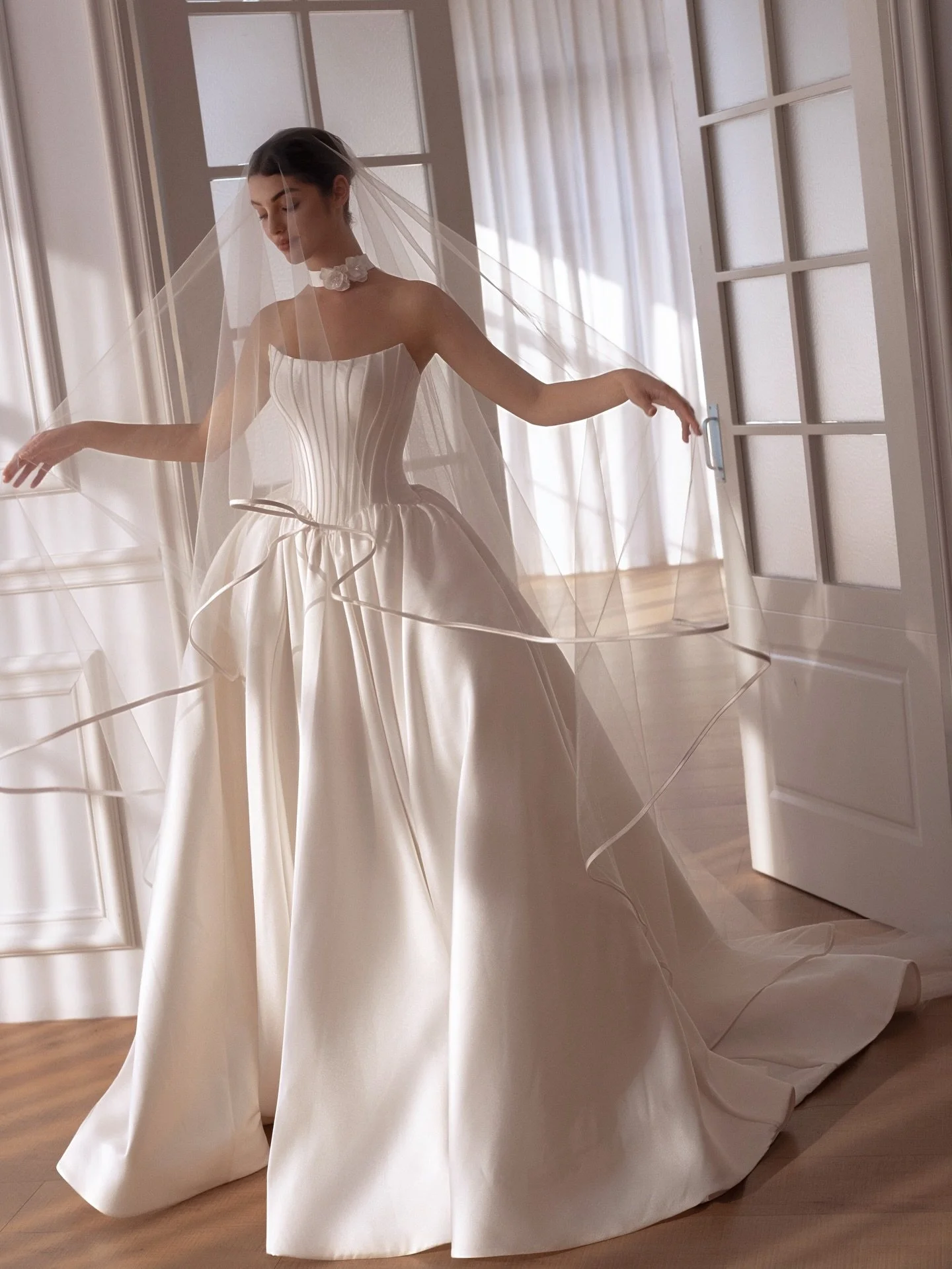 Our latest bridal collection is here! 😍. Book your appointment now and explore all our new wedding gowns on our website.