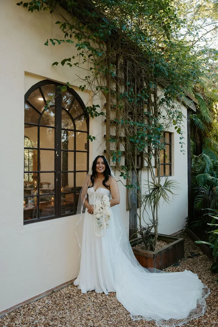 Karina wearing her Bridal Gown Studio wedding dress