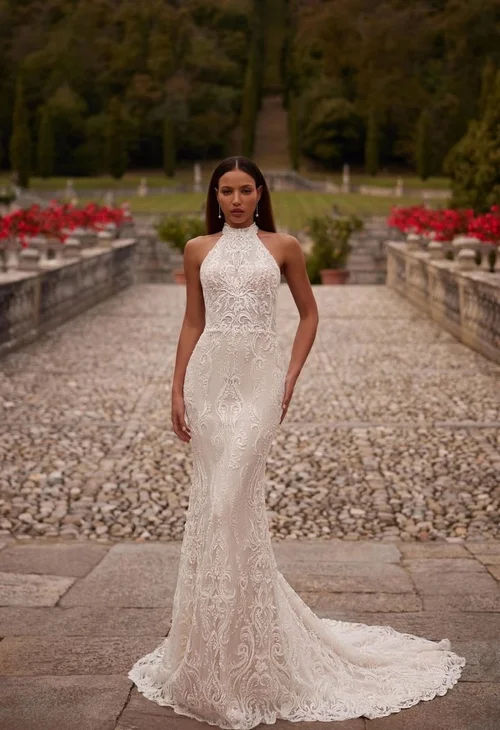 slim fit dress slacks Strapless Satin Wedding Dress Fit&Flare Styles – loveangeldress main image 1