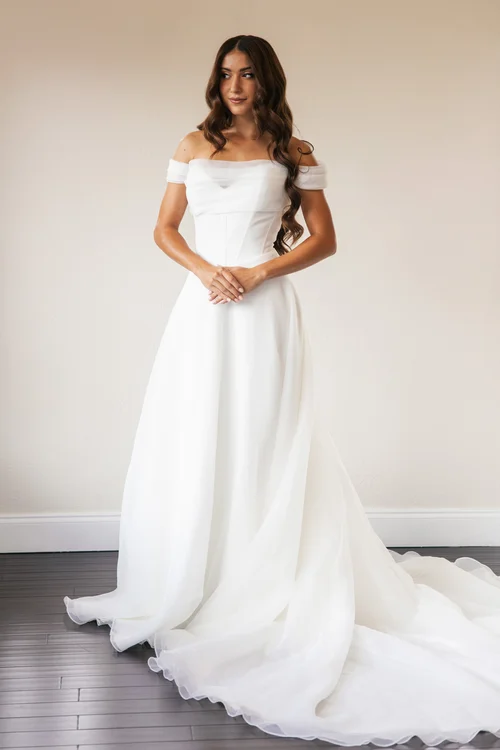 2026 Bridal Collection: Basque Waist Wedding Dresses, Chantilly Lace,  Mikado & Two-Piece Gowns