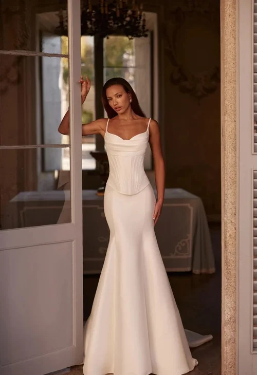 green emerald velvet dress Beaded Fit-Flare Wedding Dress – Bridal and Formal