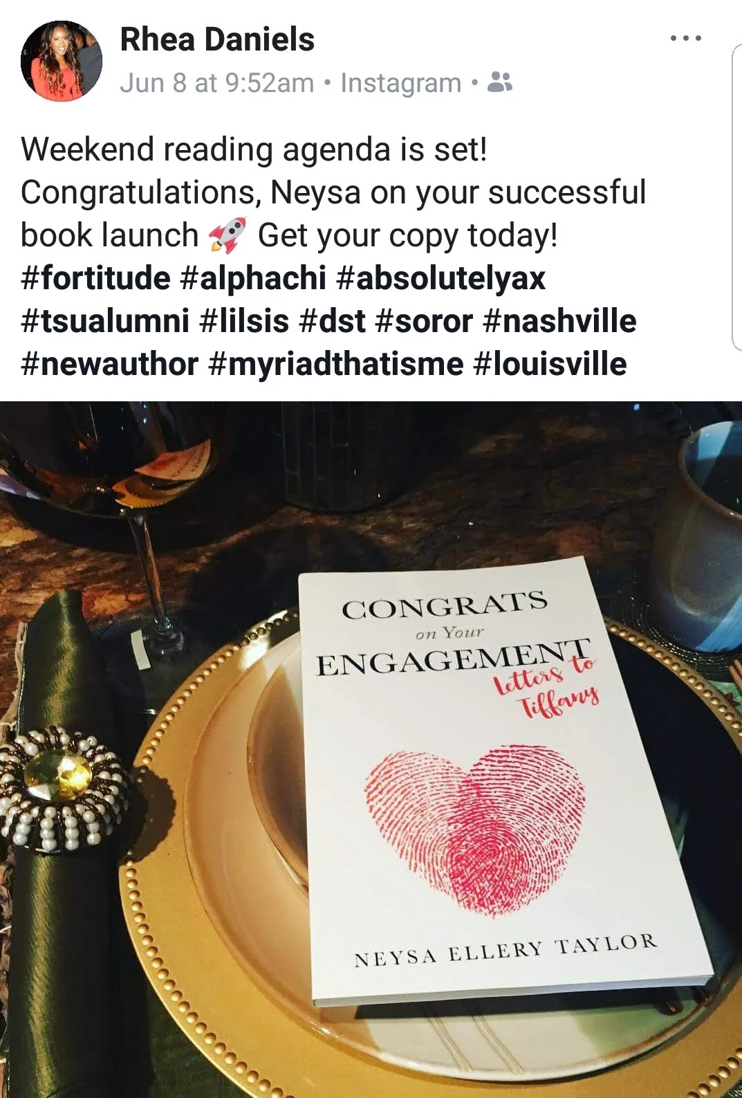 Readers share their thoughts on Congrats on Your Engagement: Letters to Tiffany.