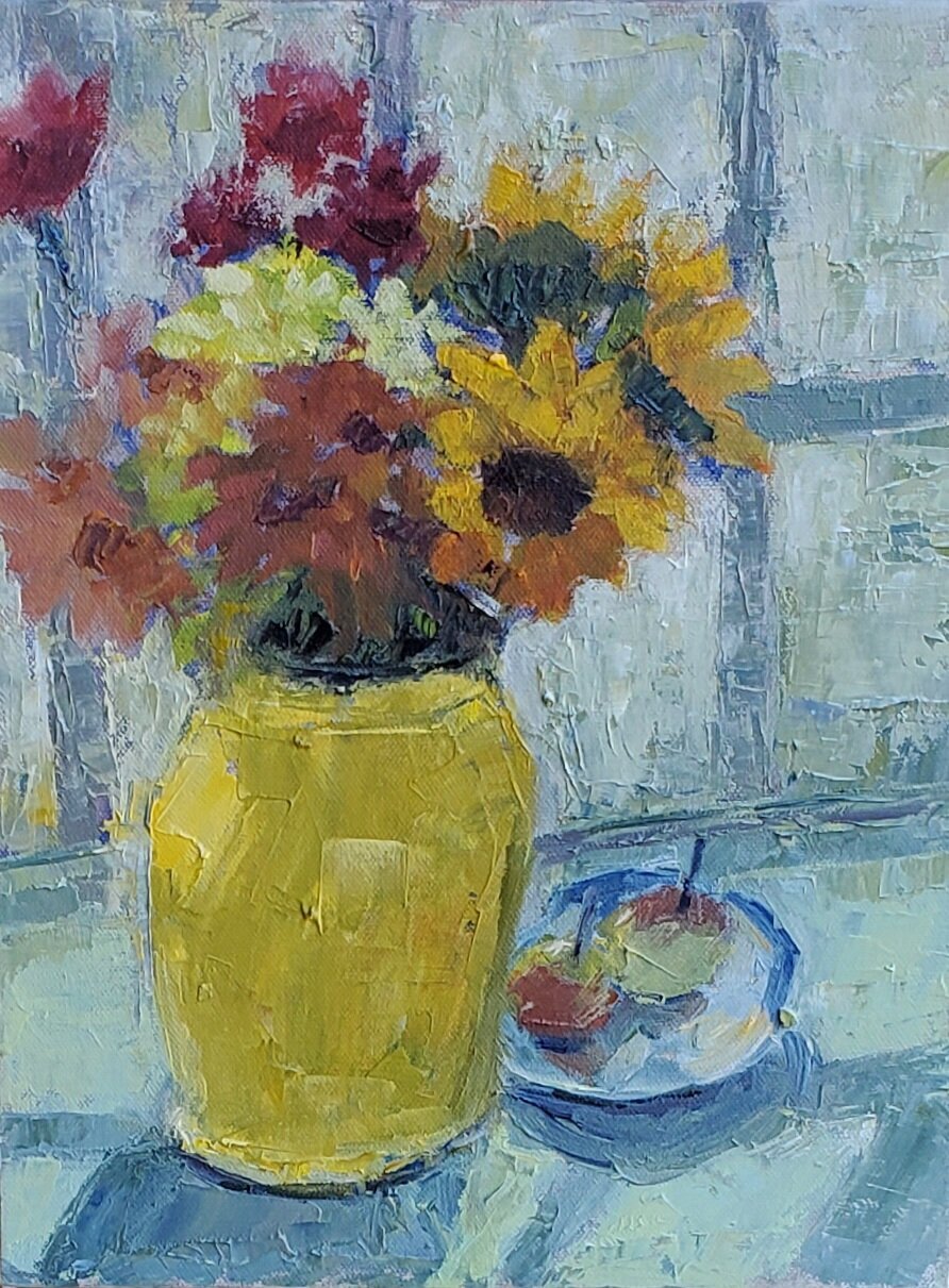 Bouquet, 18"x24", Oil
