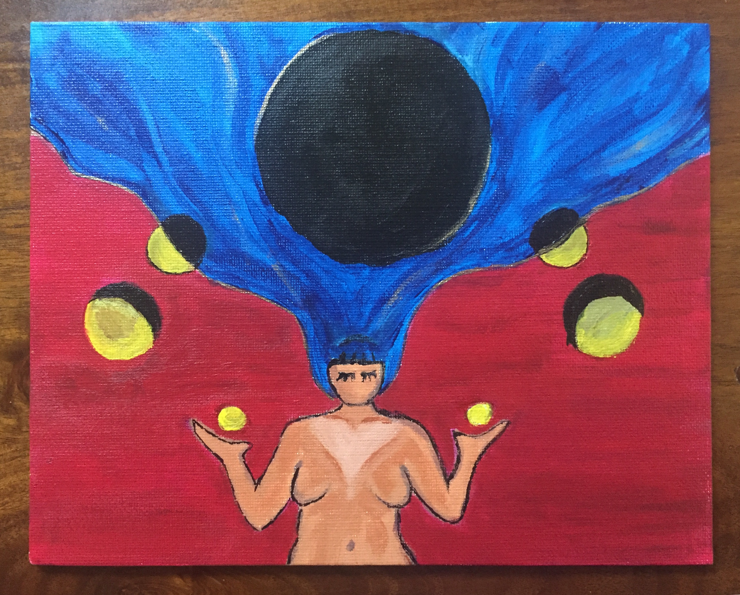And the Moons in her Hands