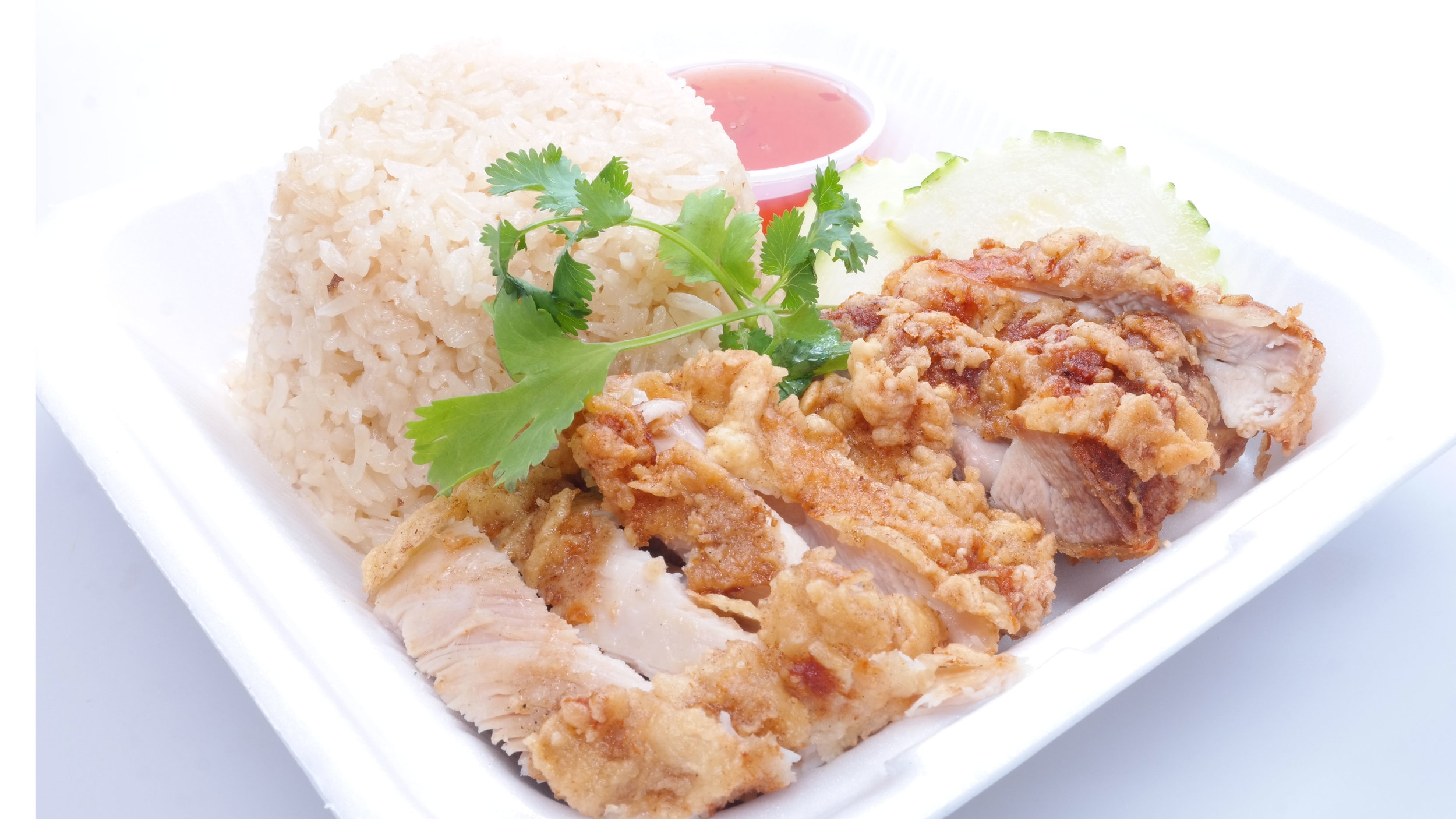 Hainan FRIED Chicken Rice