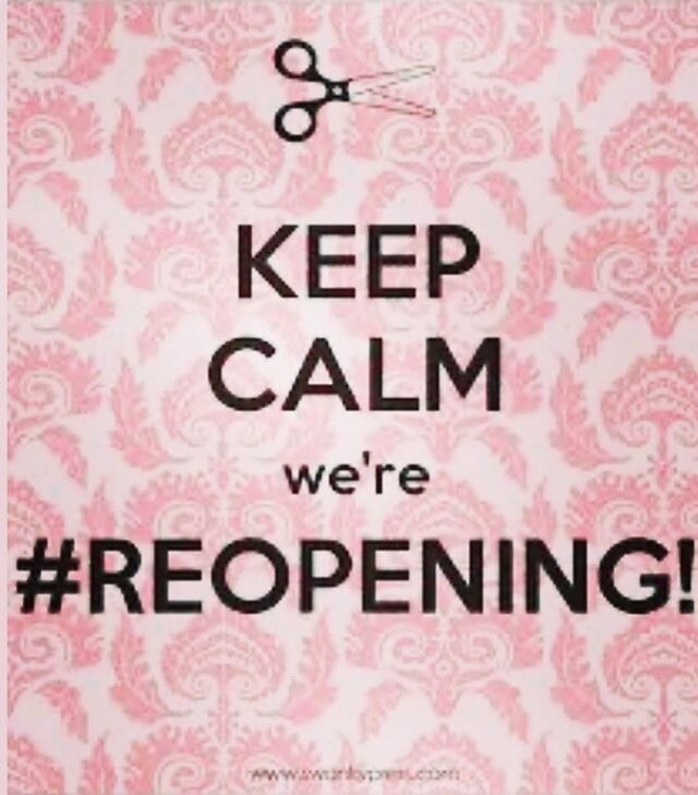 Tomorrow is the day!!! We could not be more excited to get back behind the chair and create! We&rsquo;ve missed all of our beautiful clients and look forward to seeing you all! Please read our policies for re-opening below... Be Patient 
Each stylist