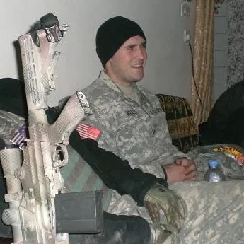 Justin Miller in Iraq
