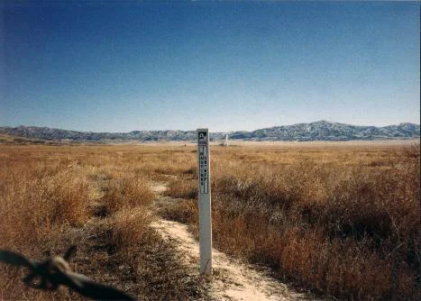 Hastings Cut-off Trail - Granite Marker.