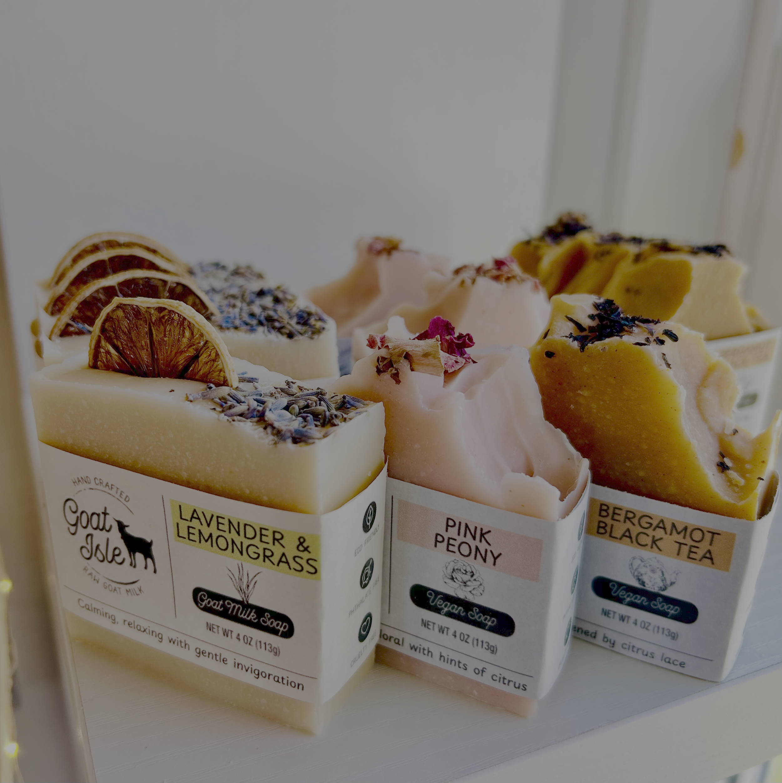 Goat Isle hand-crafted raw goat milk soap