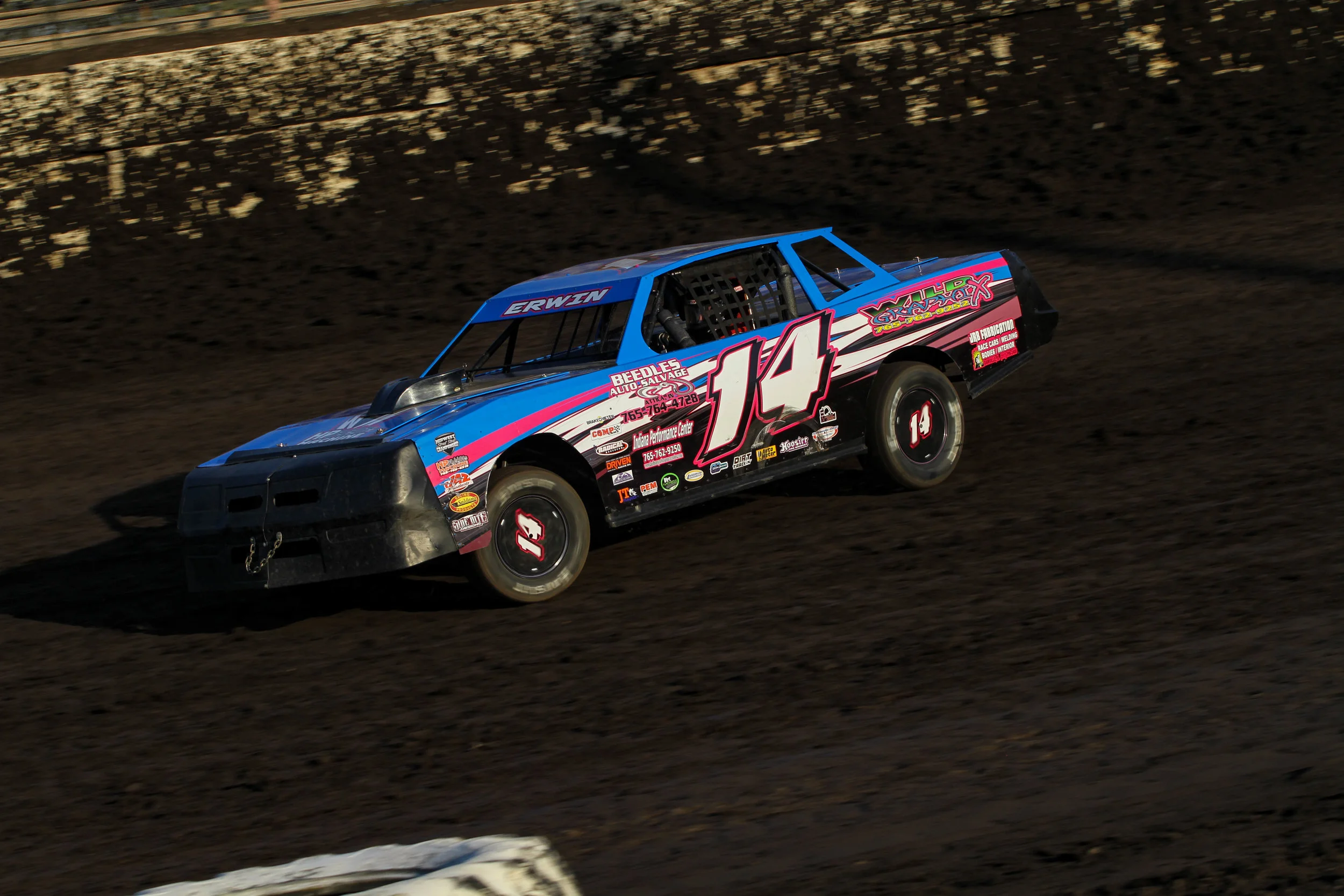 14 Megan Erwin at Fairbury American Legion Speedway