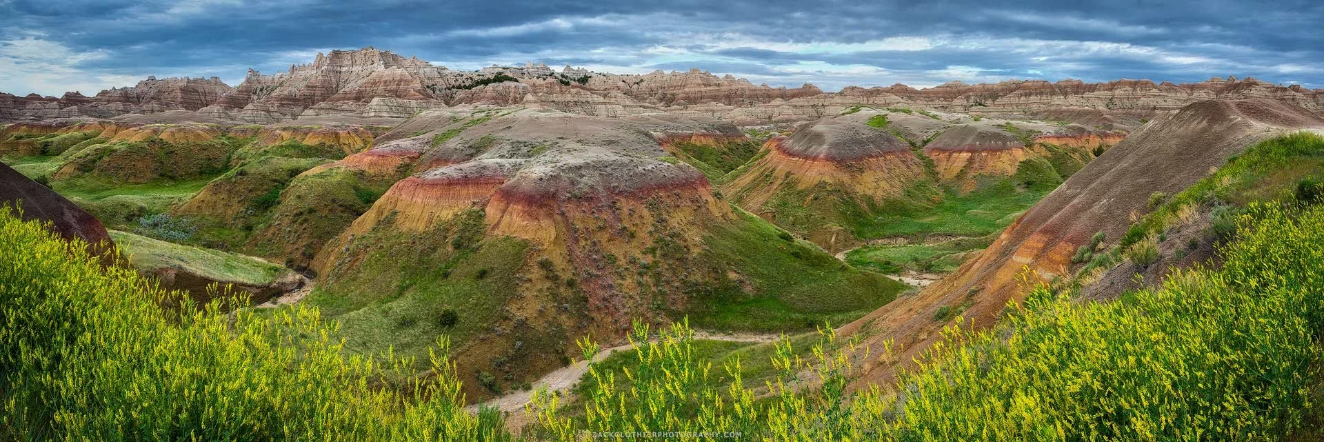 "SPRING PALETTE" - Badlands National Park South Dakota Panoramic Fine Art Print by Zack Clothier Photography
