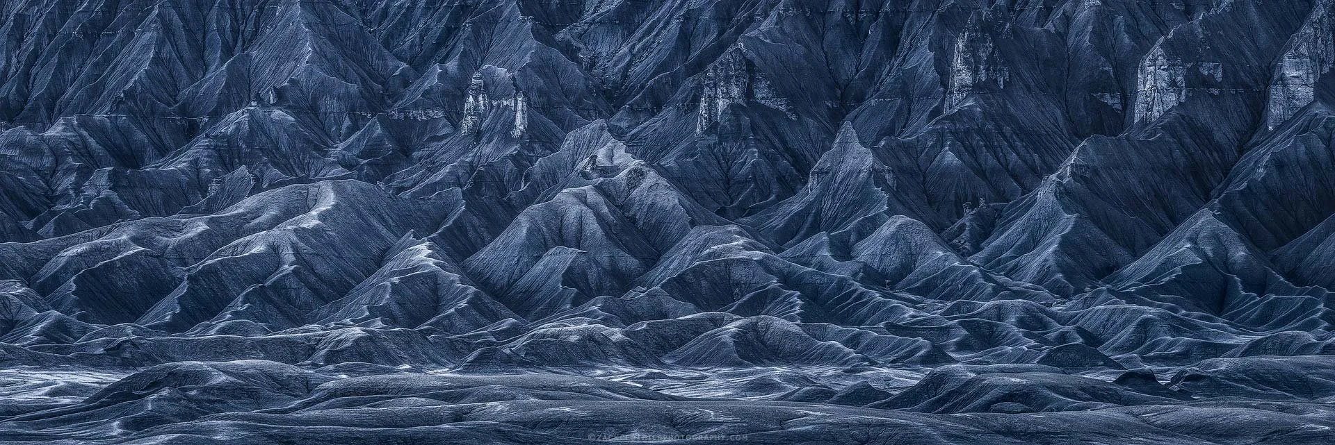 "BLUE HILLS" - Utah Badlands Panoramic Fine Art Print by Zack Clothier Photography