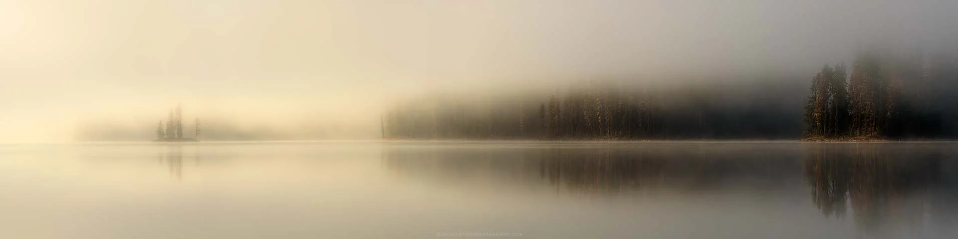 "DISTANT SHORES" - Seeley Swan Sunrise Morning Lake Montana Panoramic Fine Art Print by Zack Clothier Photography