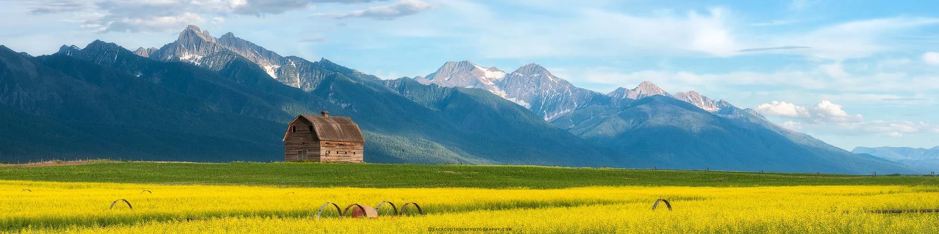 "A TIME PAST" - Mission Valley Spring Ronan Montana Panoramic Fine Art Print by Zack Clothier Photography