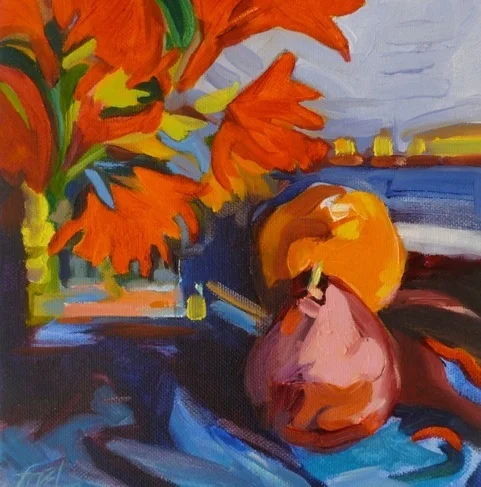 Where Have You Been All My Life? Oil on Canvas 8" x 8" S0LD
