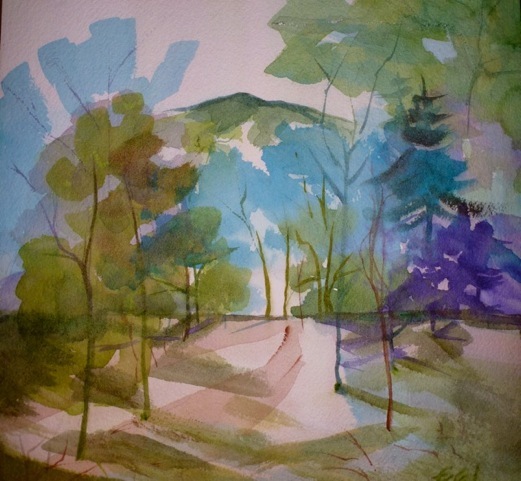 Monadnock Singing
Watercolor
8 1/2" x 9"
$150