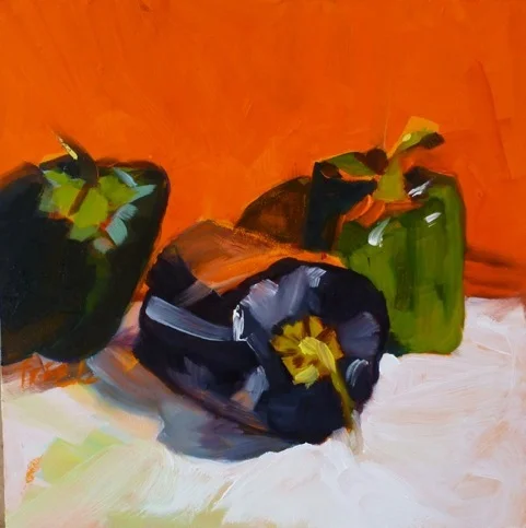 Pepper Pals
Oil on Board
6" x 6"
$150
