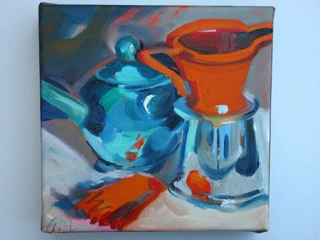 Tea Team
Oil On Canvas
6" x 6"
$150
