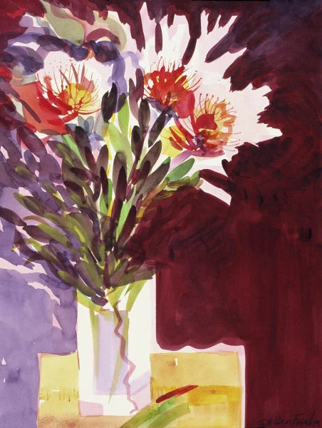 Pin Cushions Watercolor 22" x 30" $1000