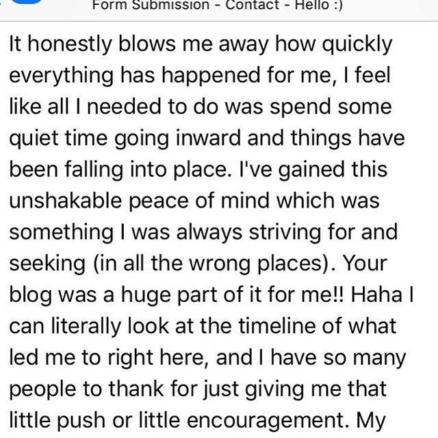 3 weeks ago I made a new friend because a brave soul listened to a Podcast I was a guest speaker on and decided on a whim to send me a note. She was wanting to start a meditation practice and was looking for advice. I happily responded and we&rsquo;v