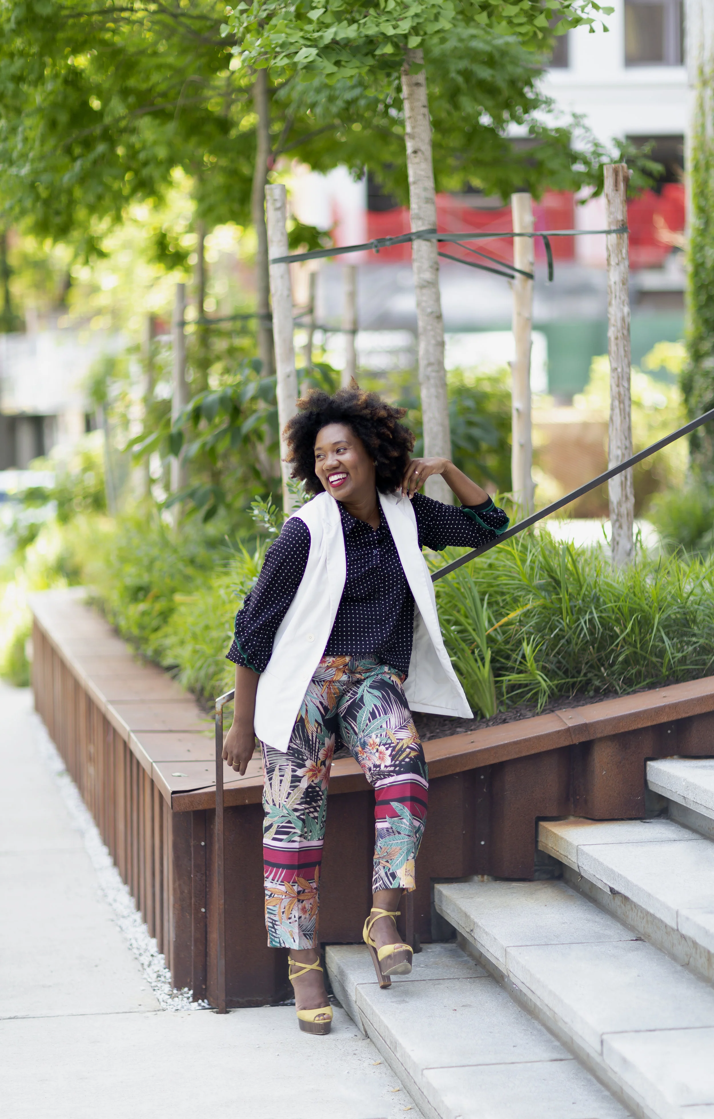 Polka-dot-top-tropical-print-pants.jpg