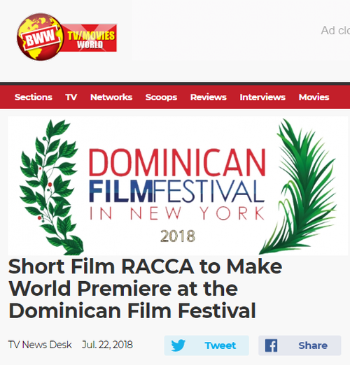 Broadway World covers RACCA's Dominican Film Festival Premiere