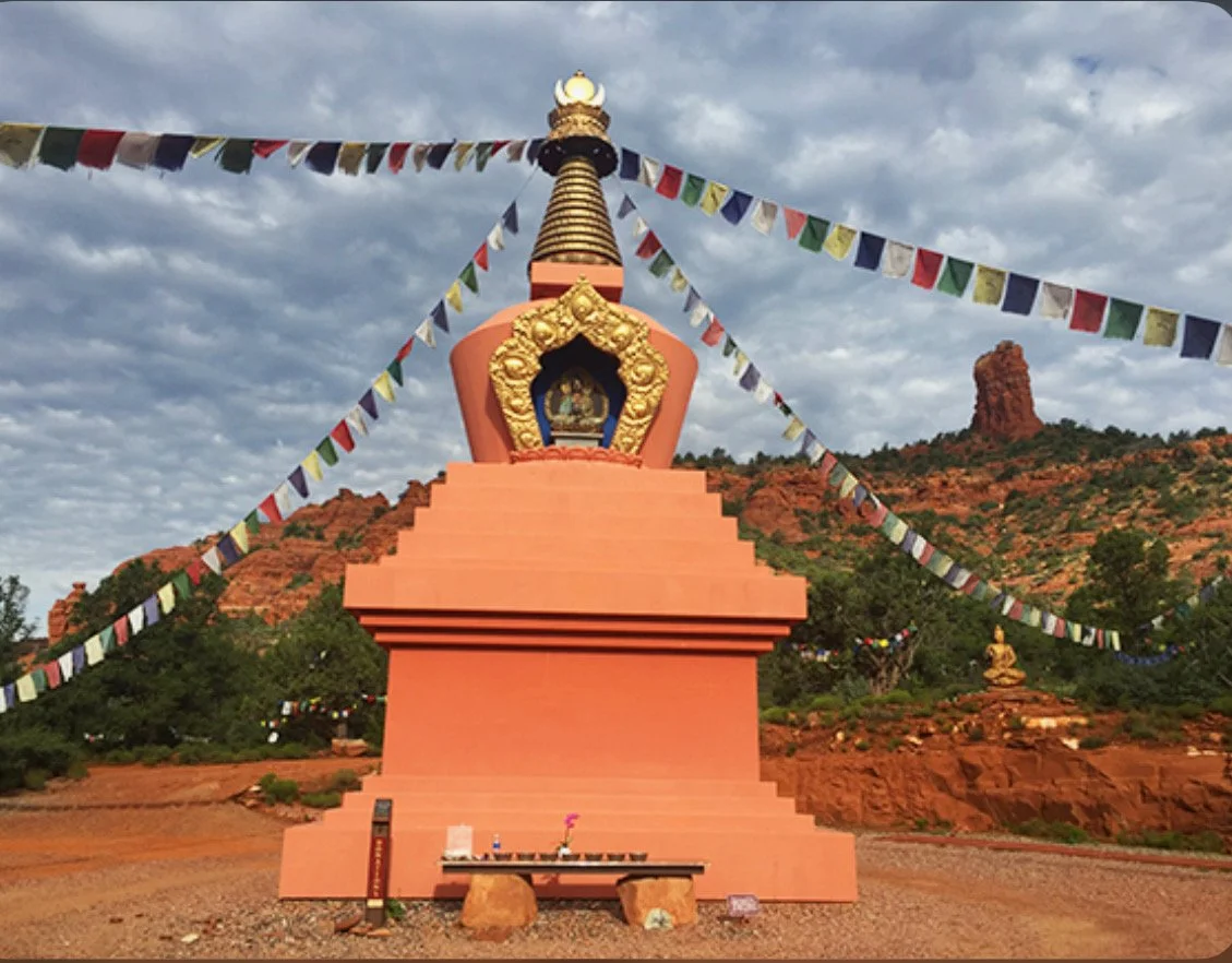 Sedona Arizona energy vortex shown through a symbolic spiritual landmark, inspiring exploration and a sense of connection