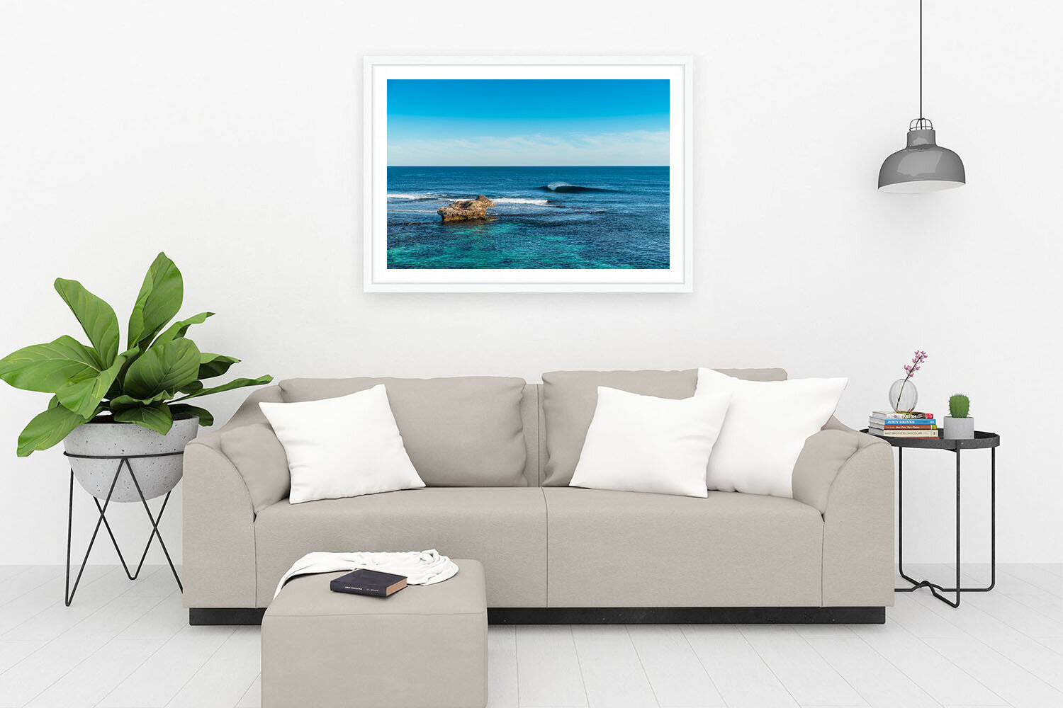 SALMON POINT - EMPTY PERFECTION - FRAMED PRINT WHITE.jpg