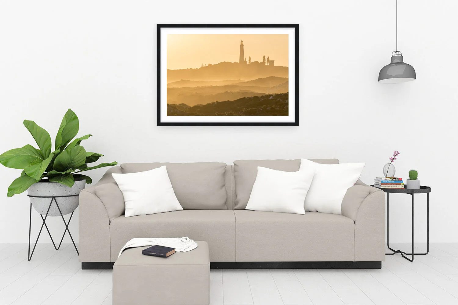 WADJEMUP LIGHTHOUSE - SALT SPRAY - FRAMED PRINT BLACK.jpg
