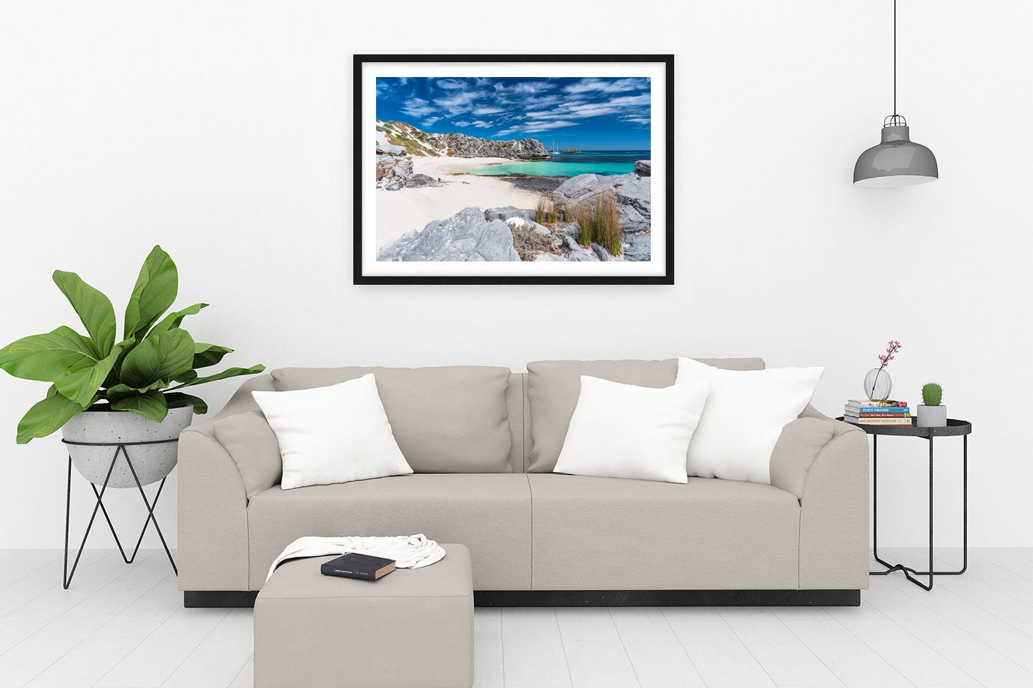 LITTLE PARAKEET BAY - POSTCARD PERFECTION - FRAMED PRINT BLACK.jpg