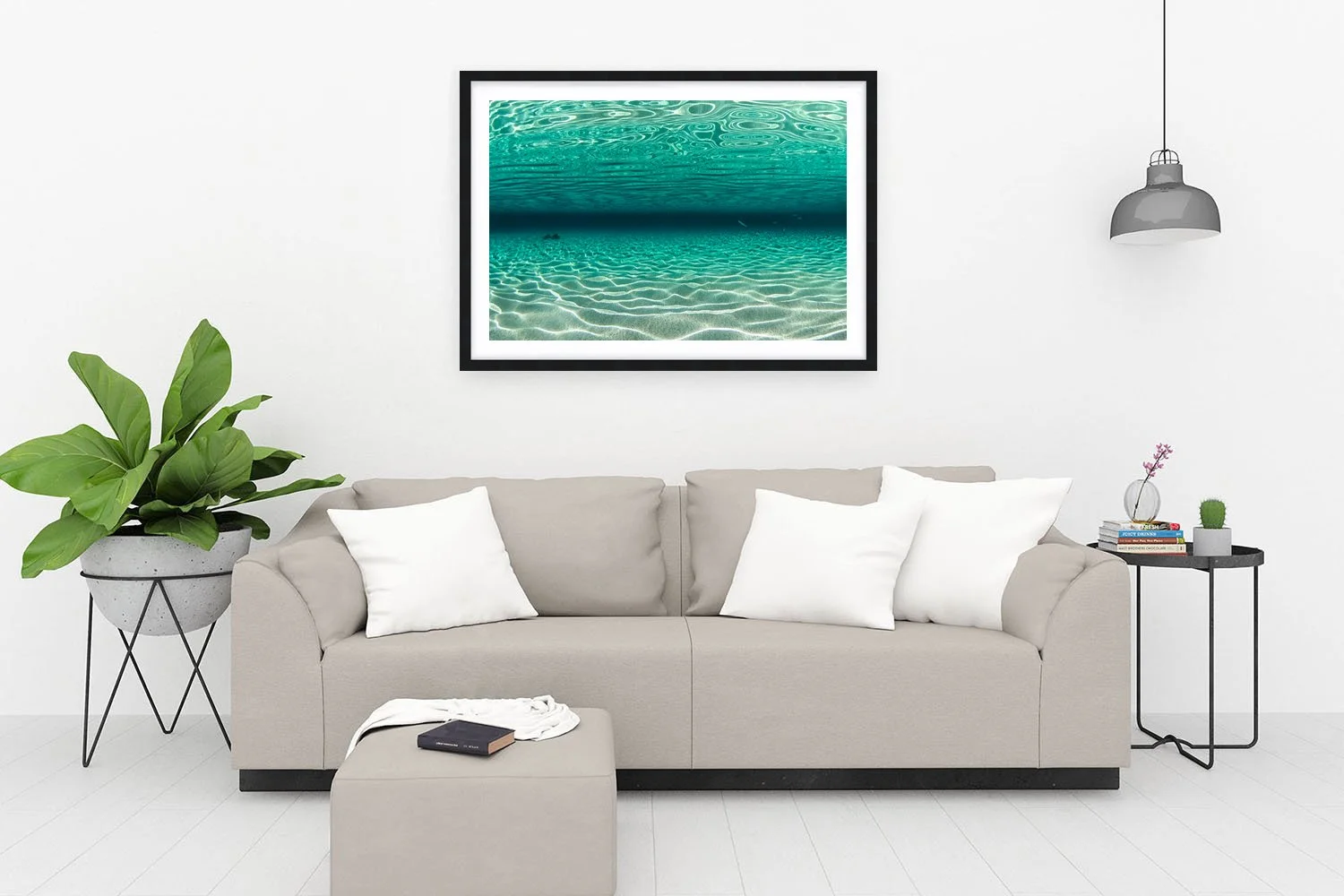 LITTLE SALMON BAY - FISH FEED - FRAMED PRINT BLACK.jpg