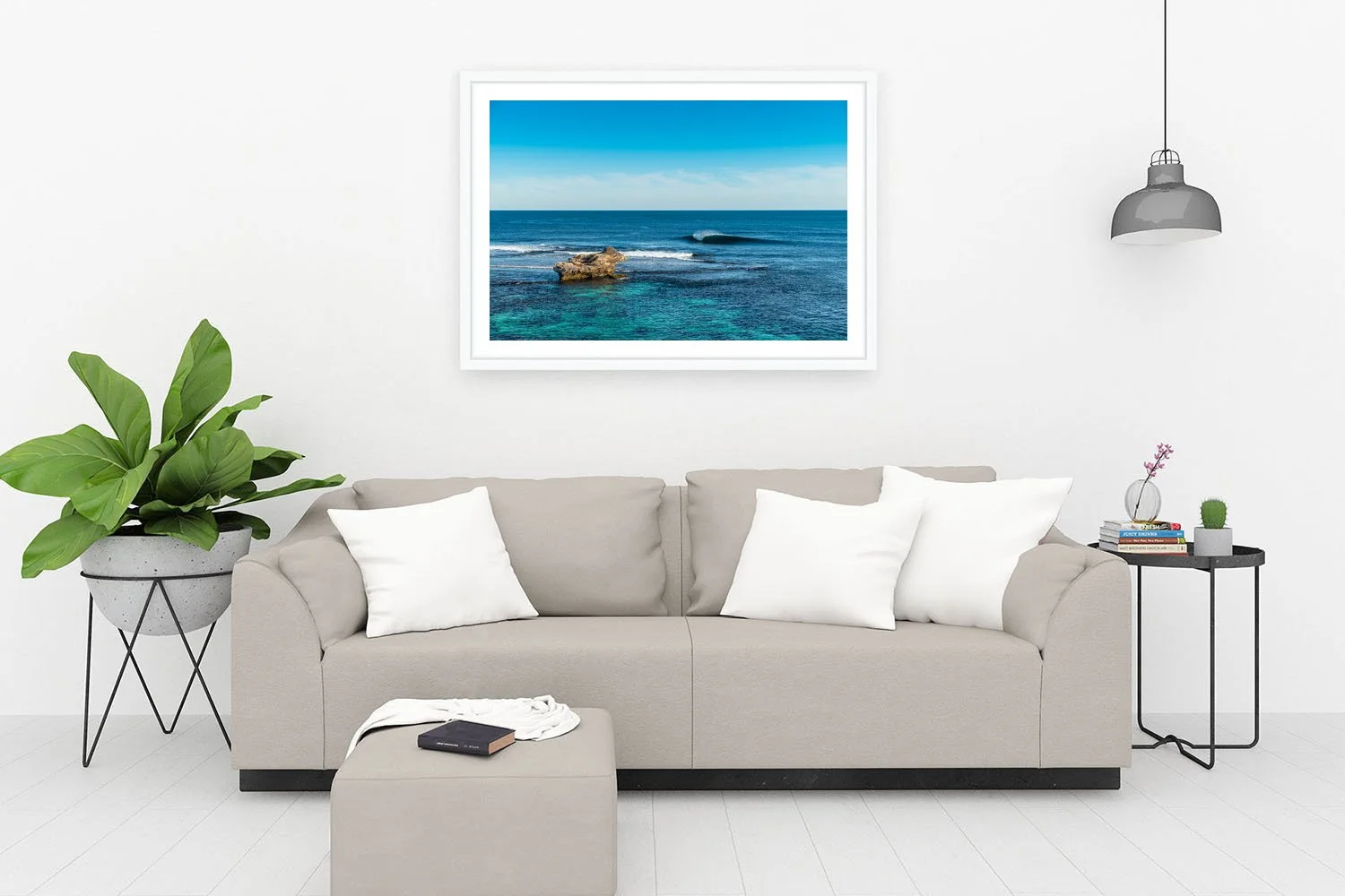SALMON POINT - EMPTY PERFECTION - FRAMED PRINT WHITE.jpg