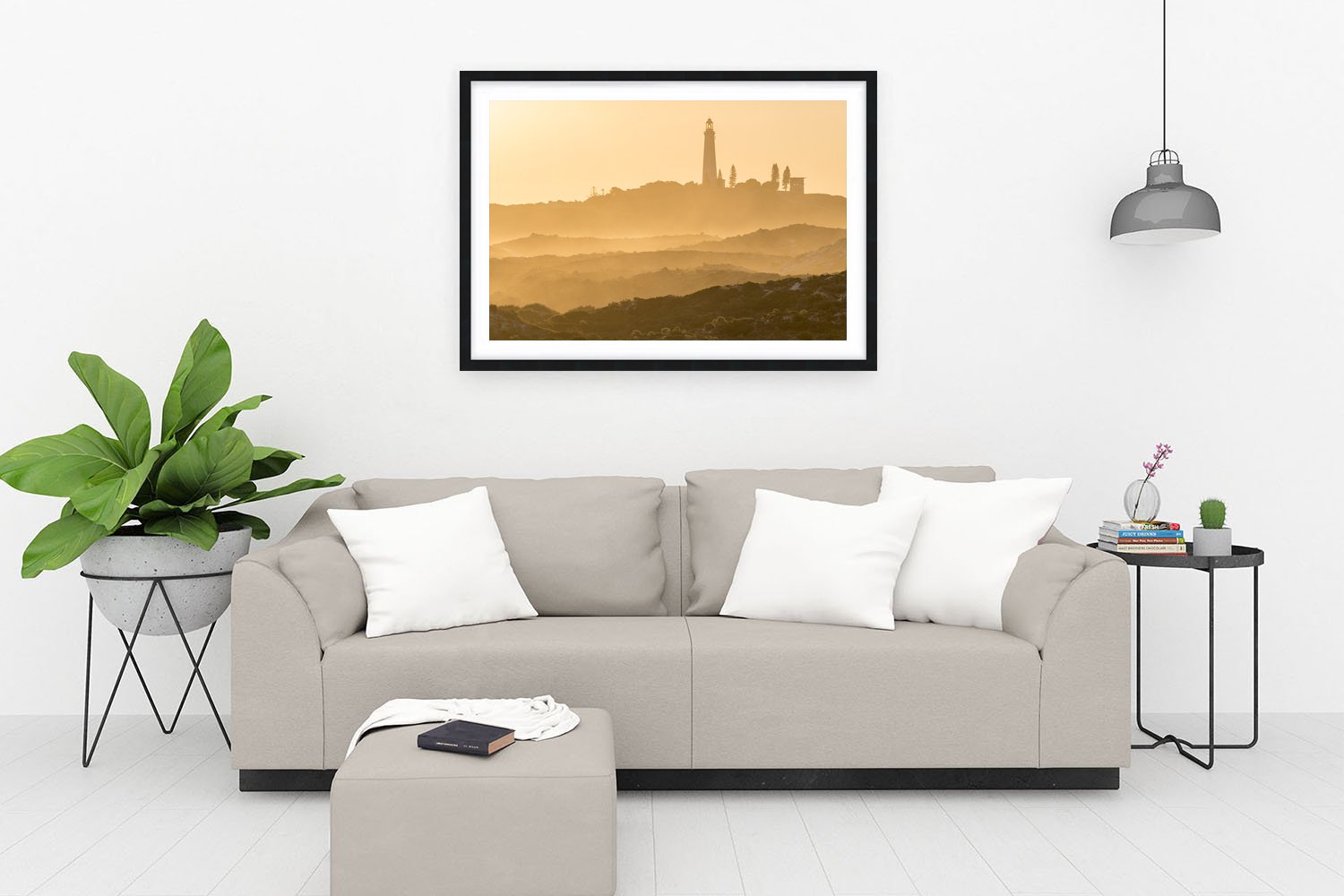 WADJEMUP LIGHTHOUSE - SALT SPRAY - FRAMED PRINT BLACK.jpg