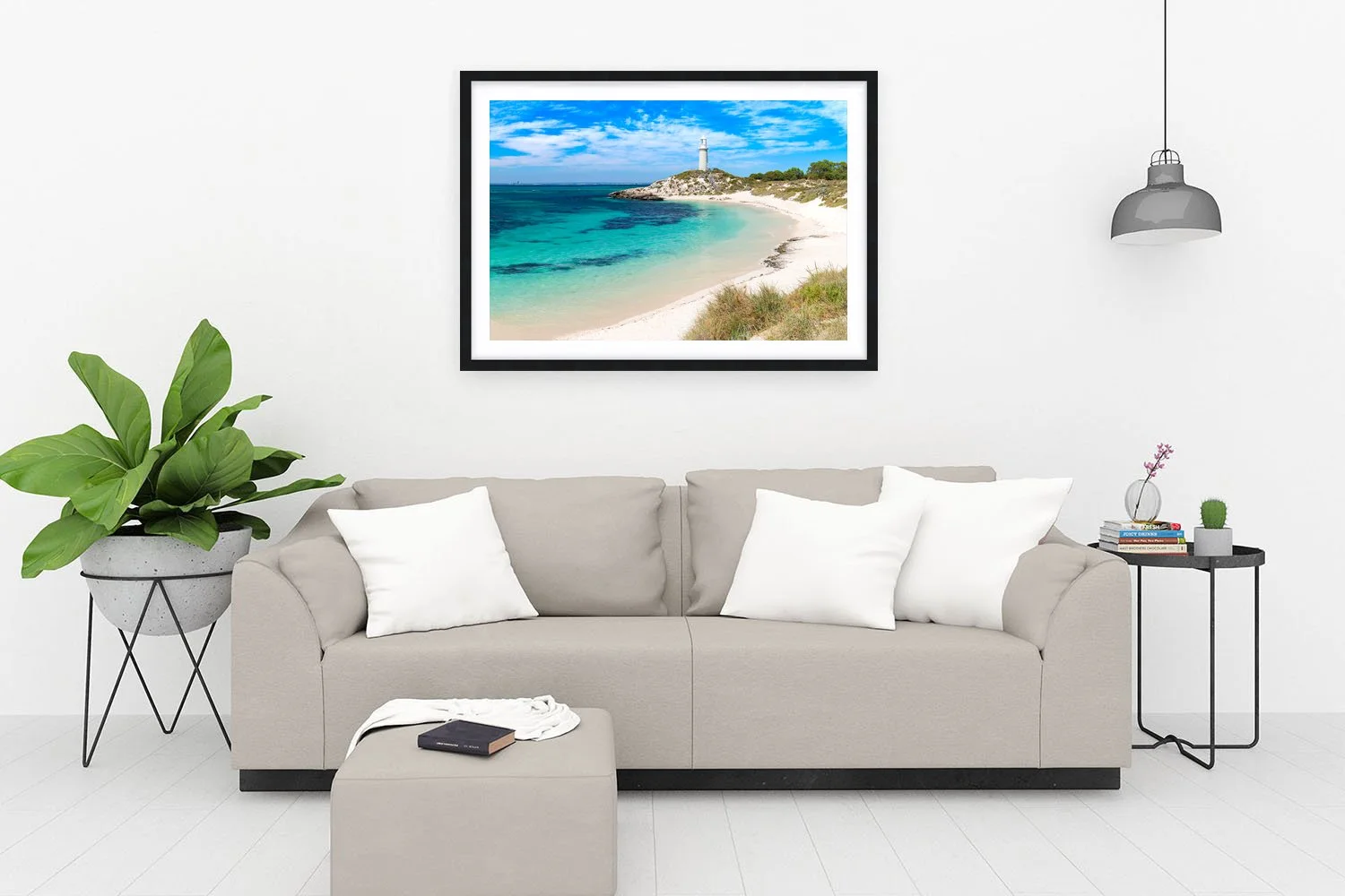 PINKY BEACH - PICTURE PERFECT - FRAMED PRINT BLACK.jpg