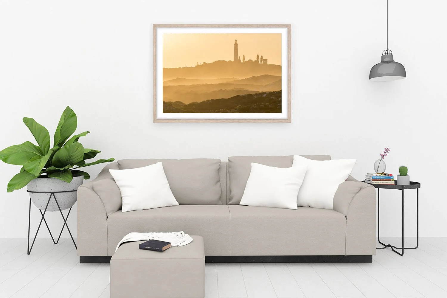 WADJEMUP LIGHTHOUSE - SALT SPRAY - FRAMED PRINT OAK.jpg