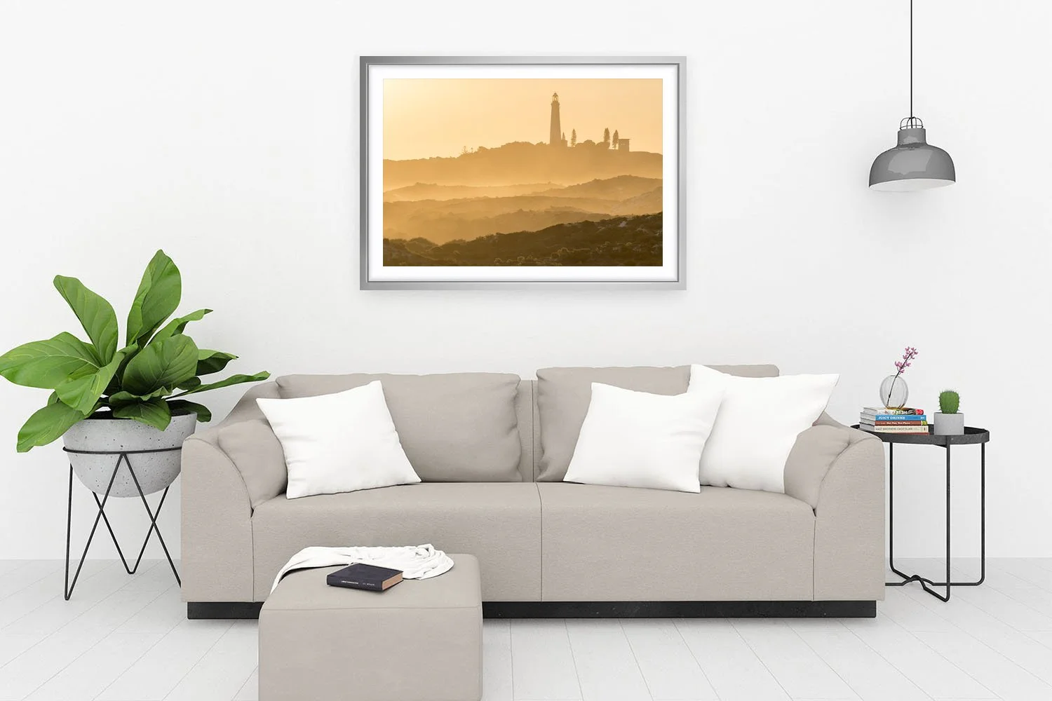 WADJEMUP LIGHTHOUSE - SALT SPRAY - FRAMED PRINT SILVER.jpg