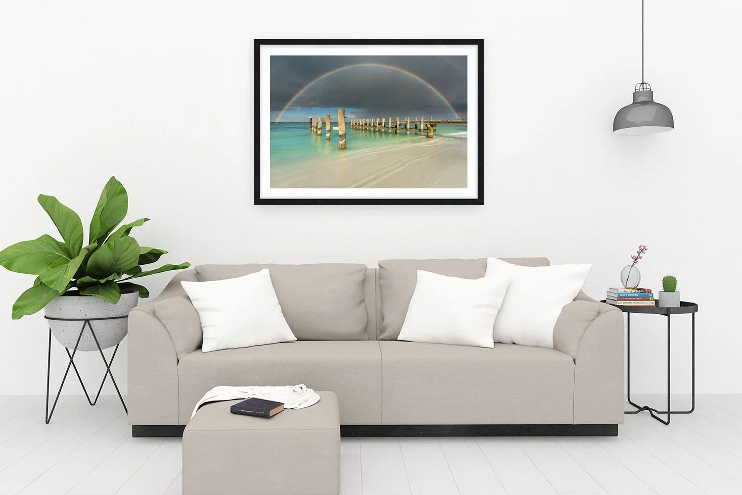 THOMSON BAY - STARK RAINBOWS - FRAMED PRINT BLACK.jpg