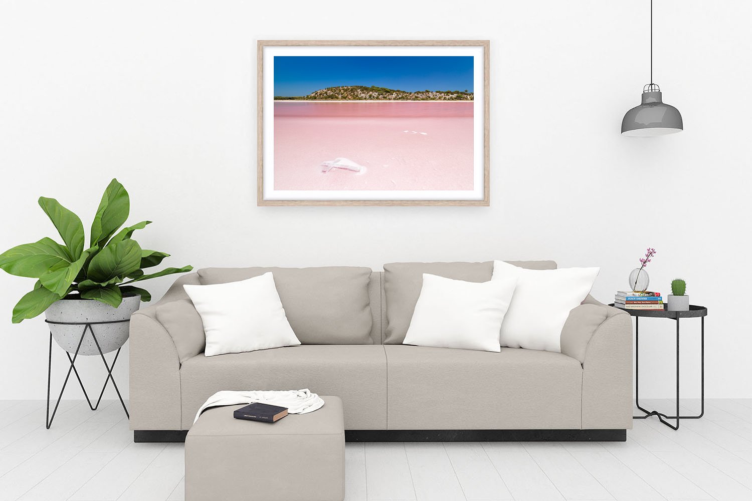PEARSE LAKES - A CROSS BETWEEN PINK AND BLUE - FRAMED PRINT OAK.jpg